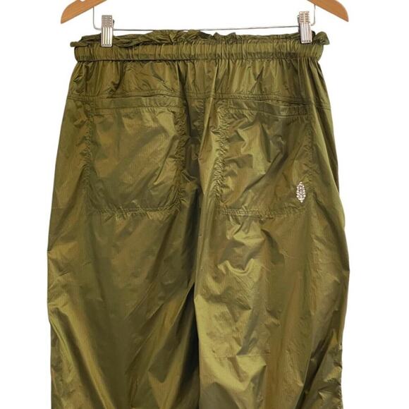 Free People Women's Back to The Future Pants Size Medium NWOT Olive Green Jogger - Picture 9 of 13